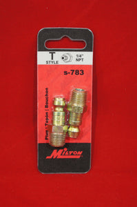 Milton 1/4" T style fitting plug s783 (2pk) - MES PAINT